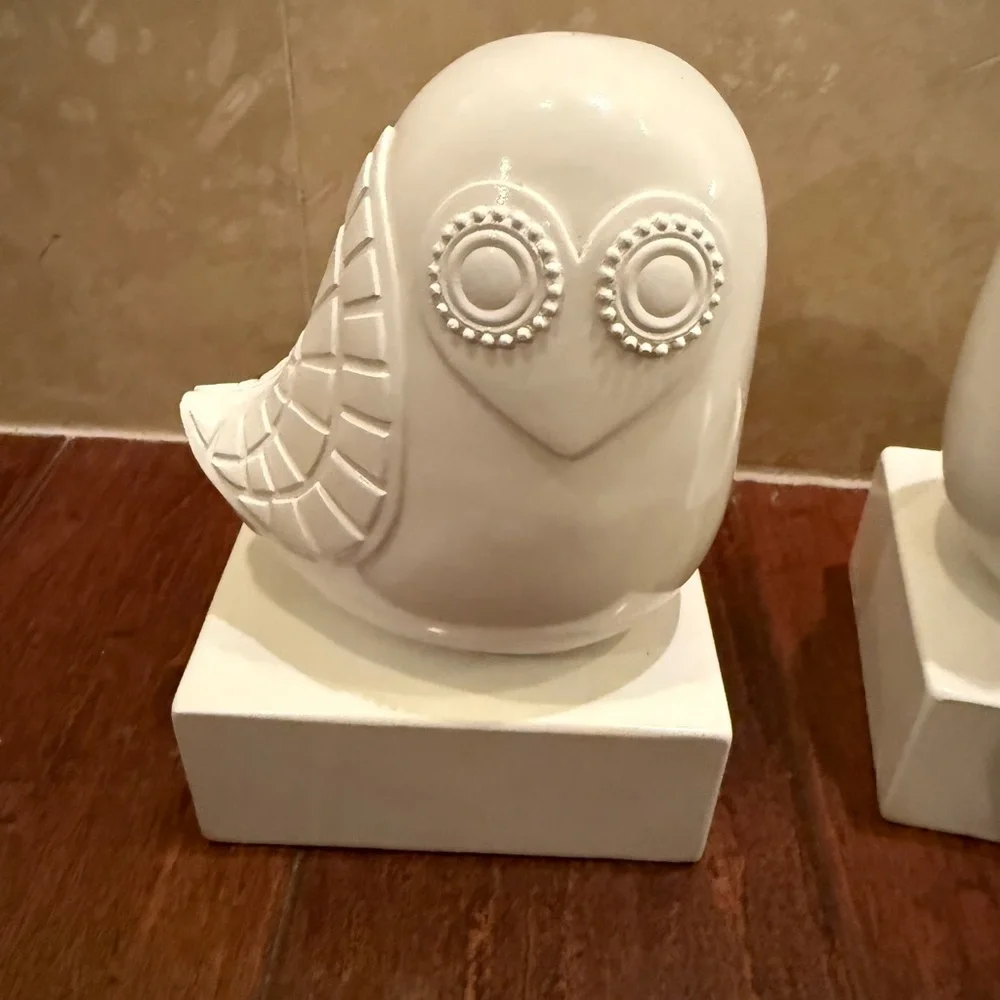 Happy Chic By Johnathan Adler White Owl Bookends